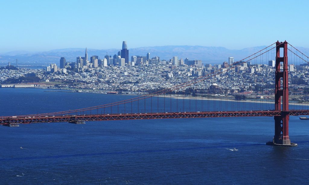 San Francisco skyline from the Marin Headlands